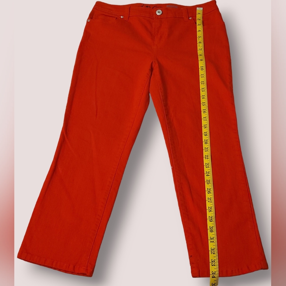International concepts fiery red Skinny leg 12